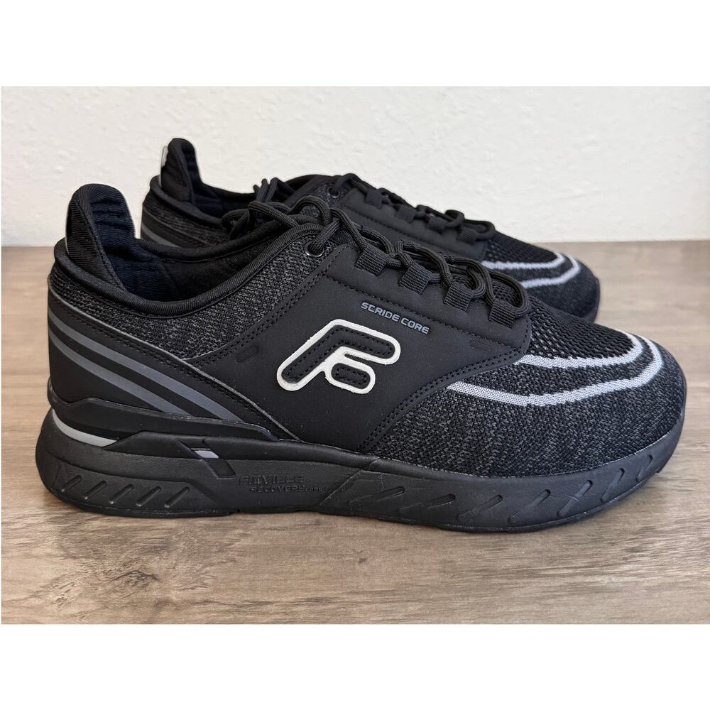FILA FitVille Unisex Black Stride Core Athletic Sneakers Shoes Size M10 W11.5 - Picture 5 of 9
